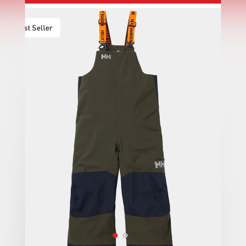 Helly Hansen kids rider 2 insulated ski bib pants